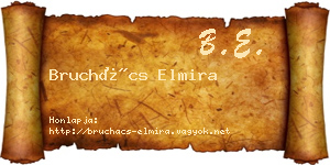 Bruchács Elmira névjegykártya